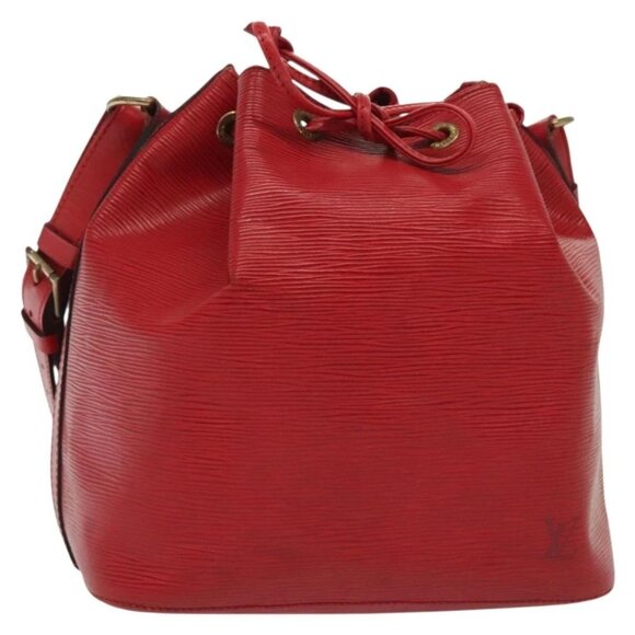 LOUIS VUITTON Epi Petit Noe Shoulder Bag Red M44107 LV Auth 137357 - Picture 1 of 16